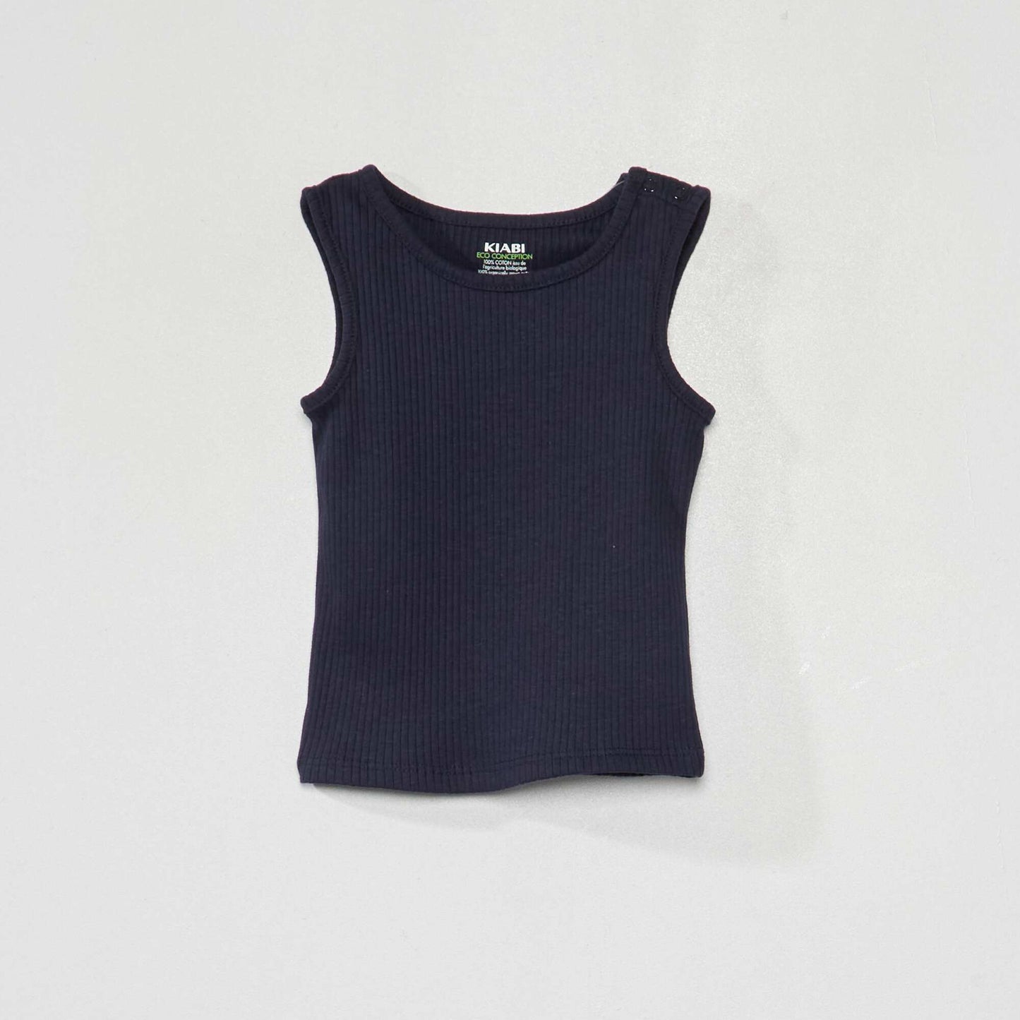 Lot 2 débardeurs uni et imprimé Marron/bleu marine