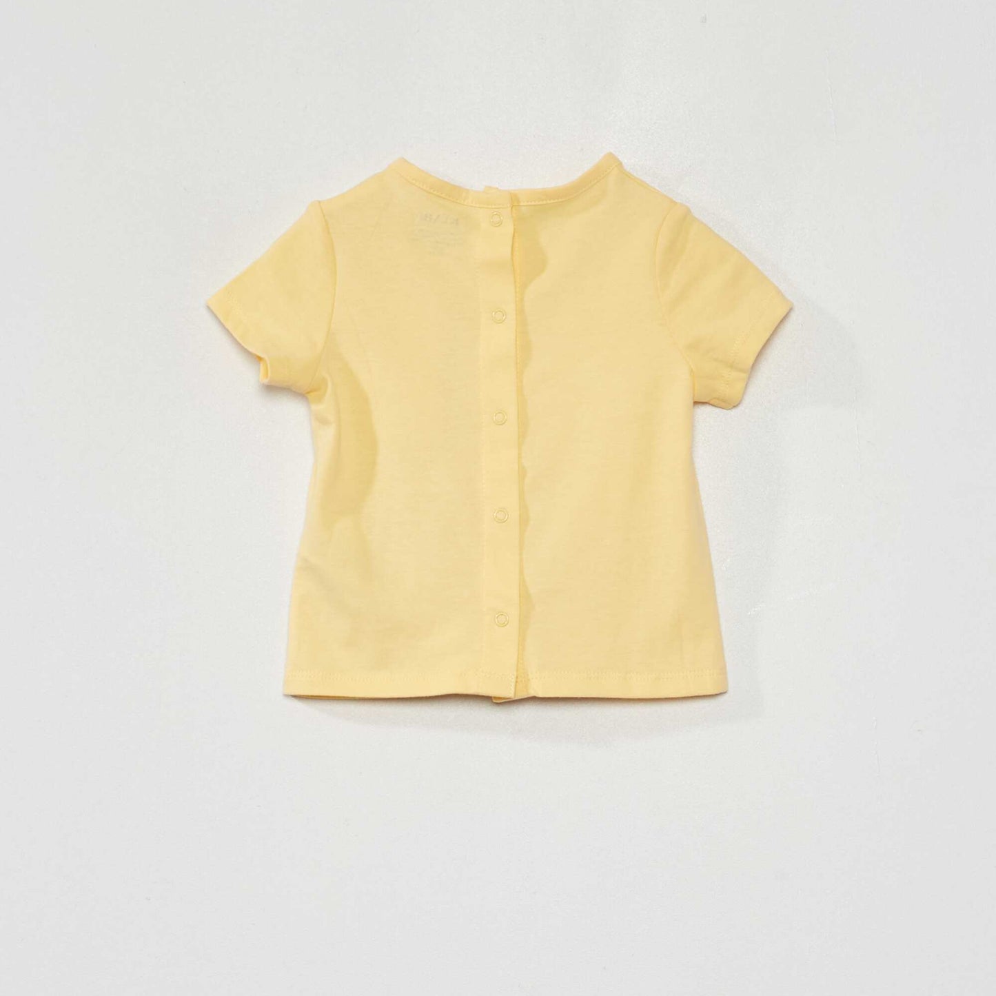 T-shirt en maille jersey avec animation Jaune