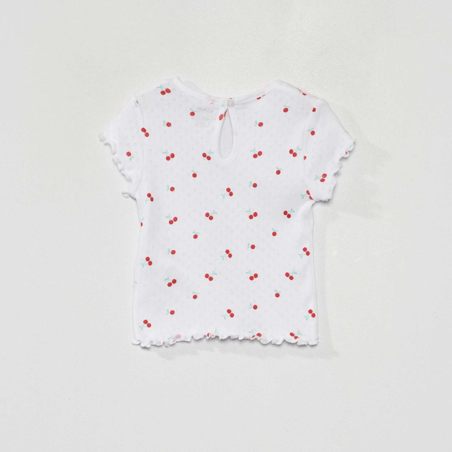 Lot de 3 t-shirts en maille pointelle ROUGE