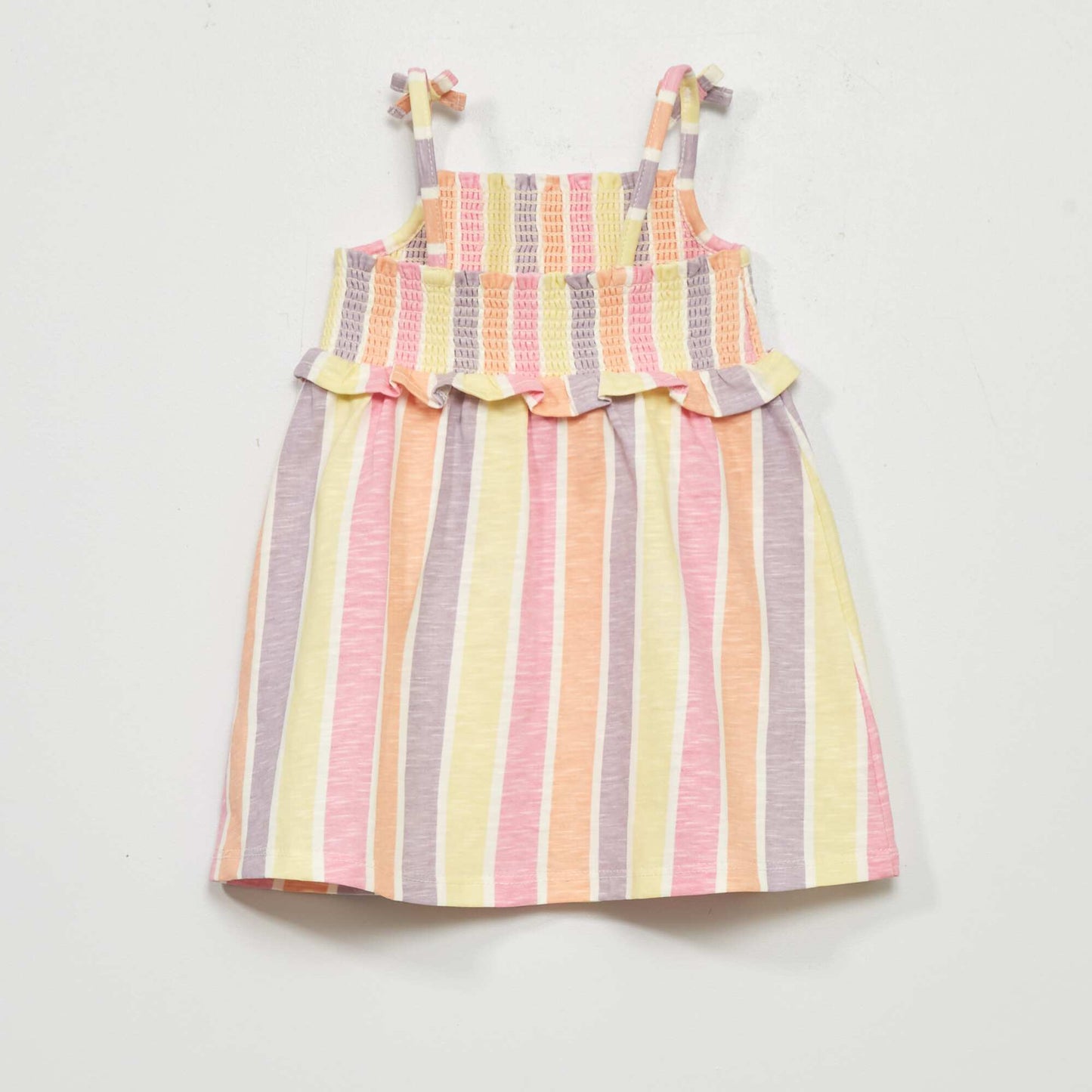 Robe légère rayée Blanc