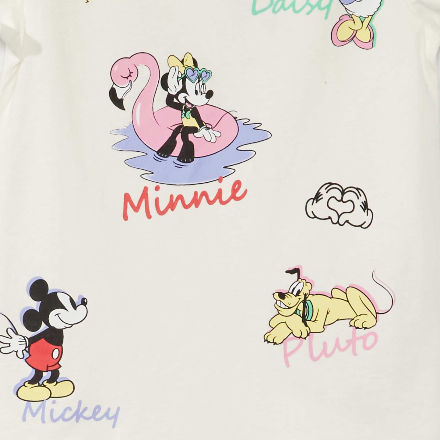 T-shirt de 'Disney' manches courtes Ecru
