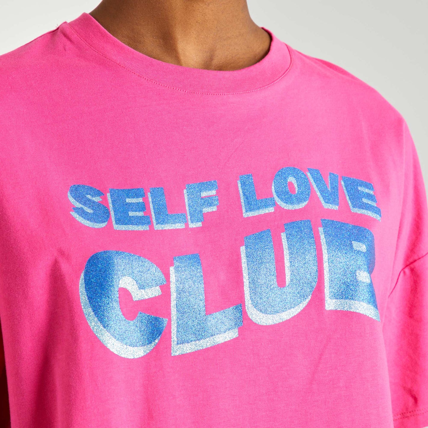 T-shirt à manches courtes avec imprimé Rose