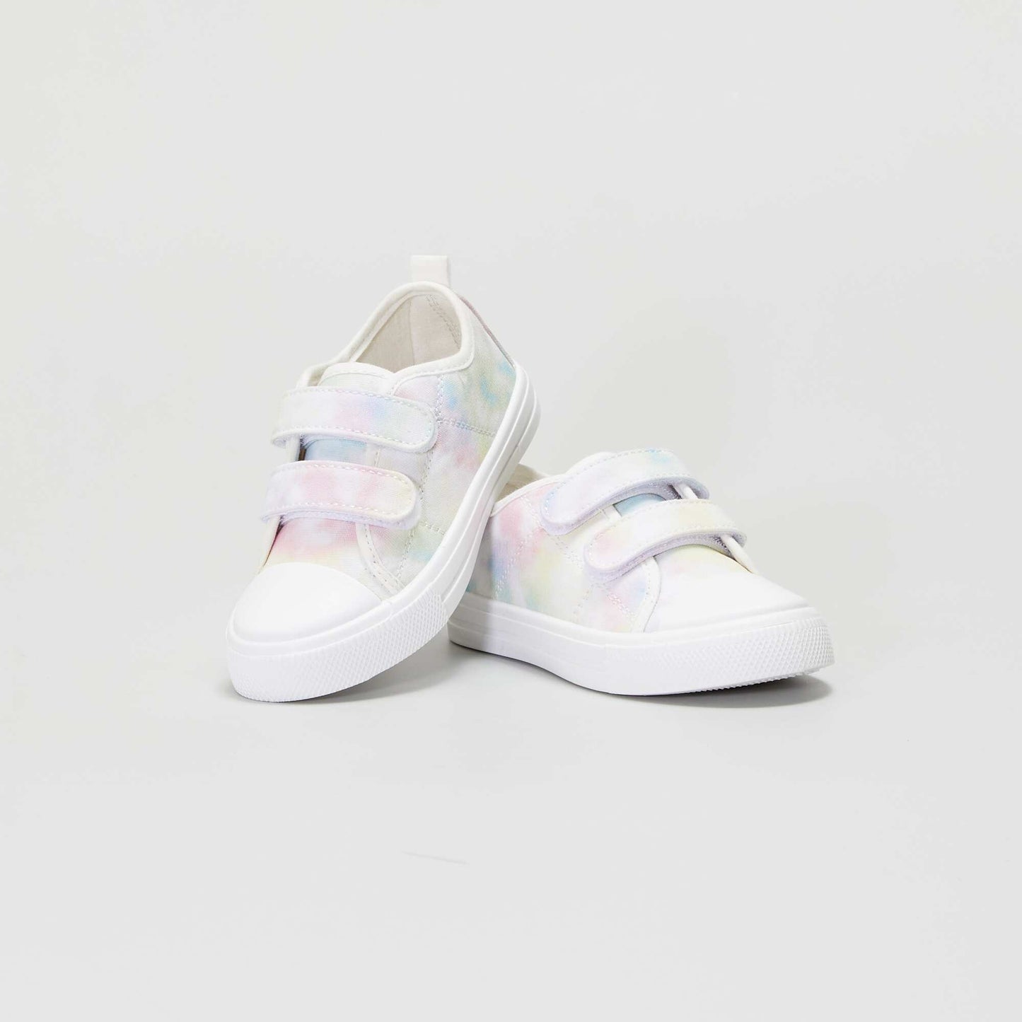 Baskets en tissu à scratchs Violet