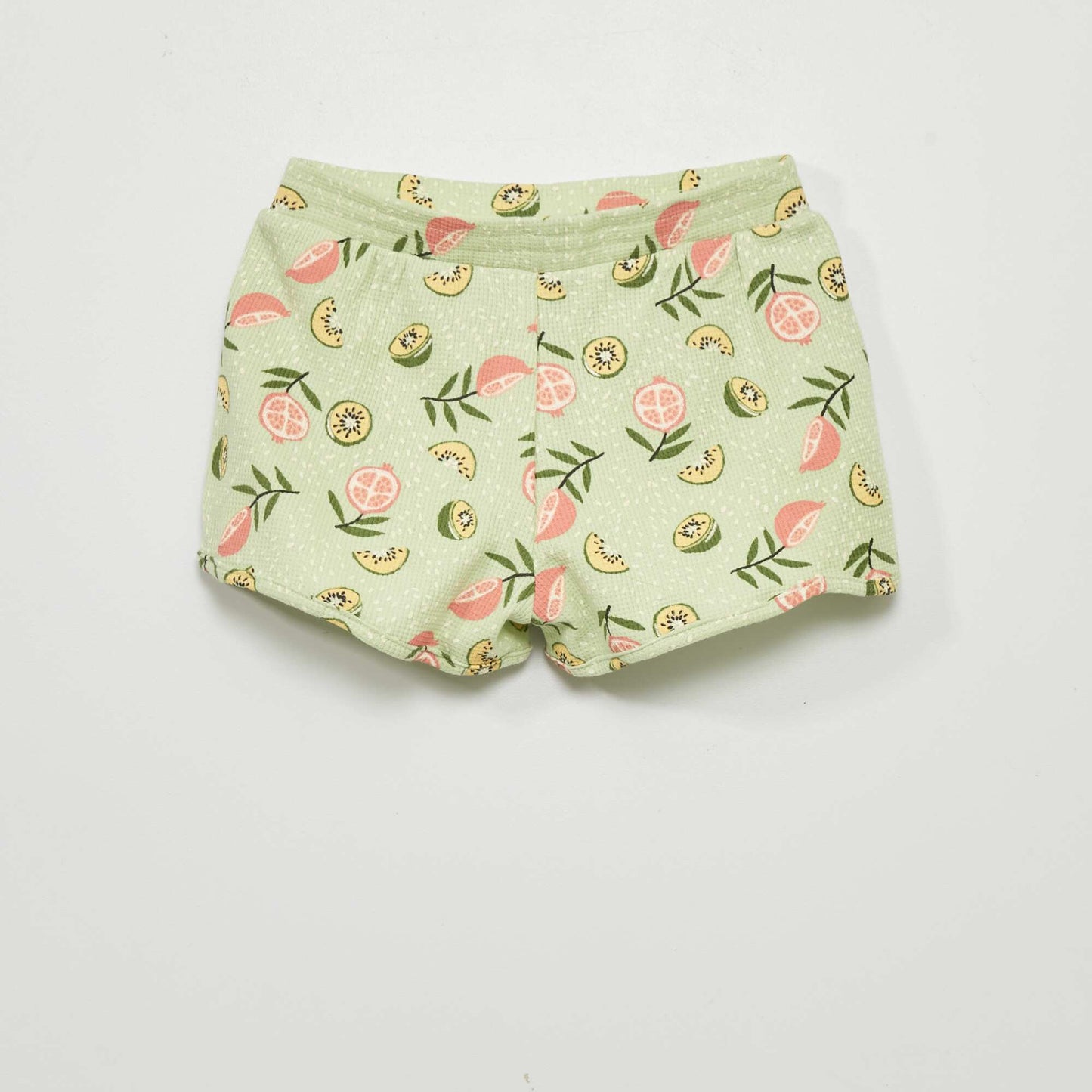 Short en maille gaufrée Vert