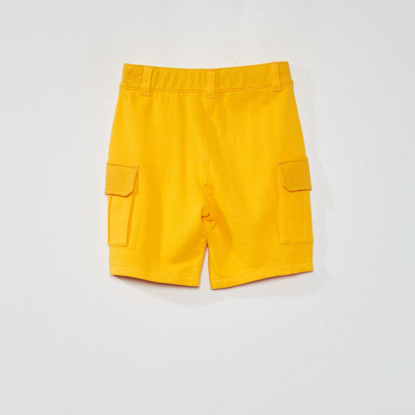 Bermuda en molleton avec poches Jaune