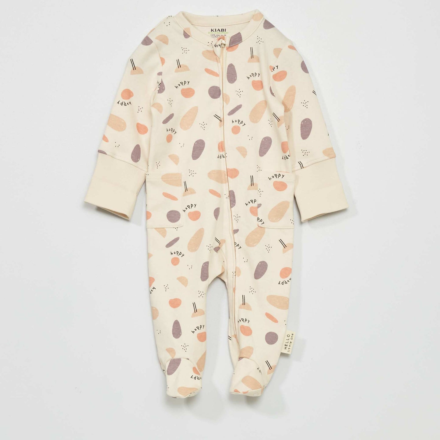 Pyjama dors-bien avec ouverture zippée Multicolore