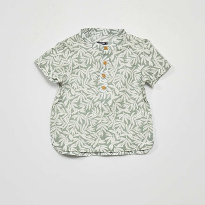 Chemise avec imprimé Vert/blanc