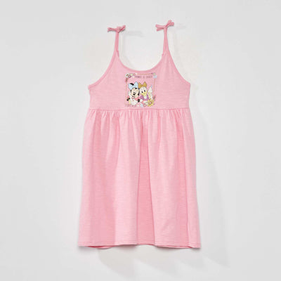 Robe moulinée à bretelles 'Minnie' Rose
