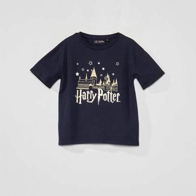 T-shirt 'Harry Potter' en jersey bleu marine