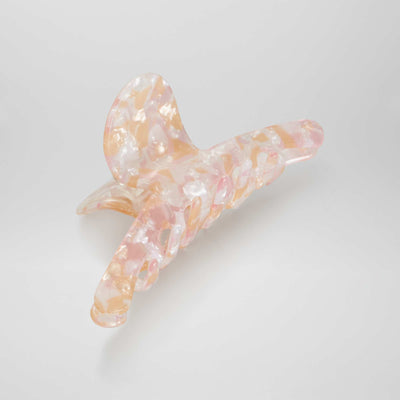 Pince crabe effet coquillage Rose