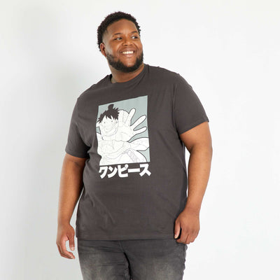 Tee-shirt imprimé 'One Piece' Noir