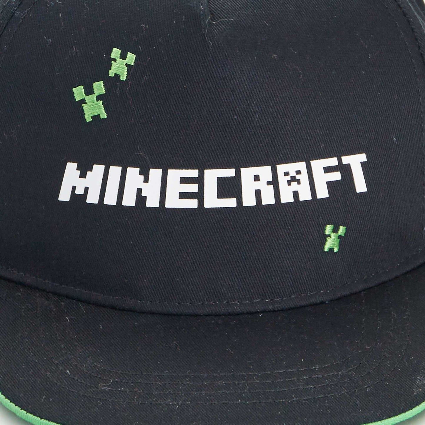 Casquette 'Minecraft' en toile Noir