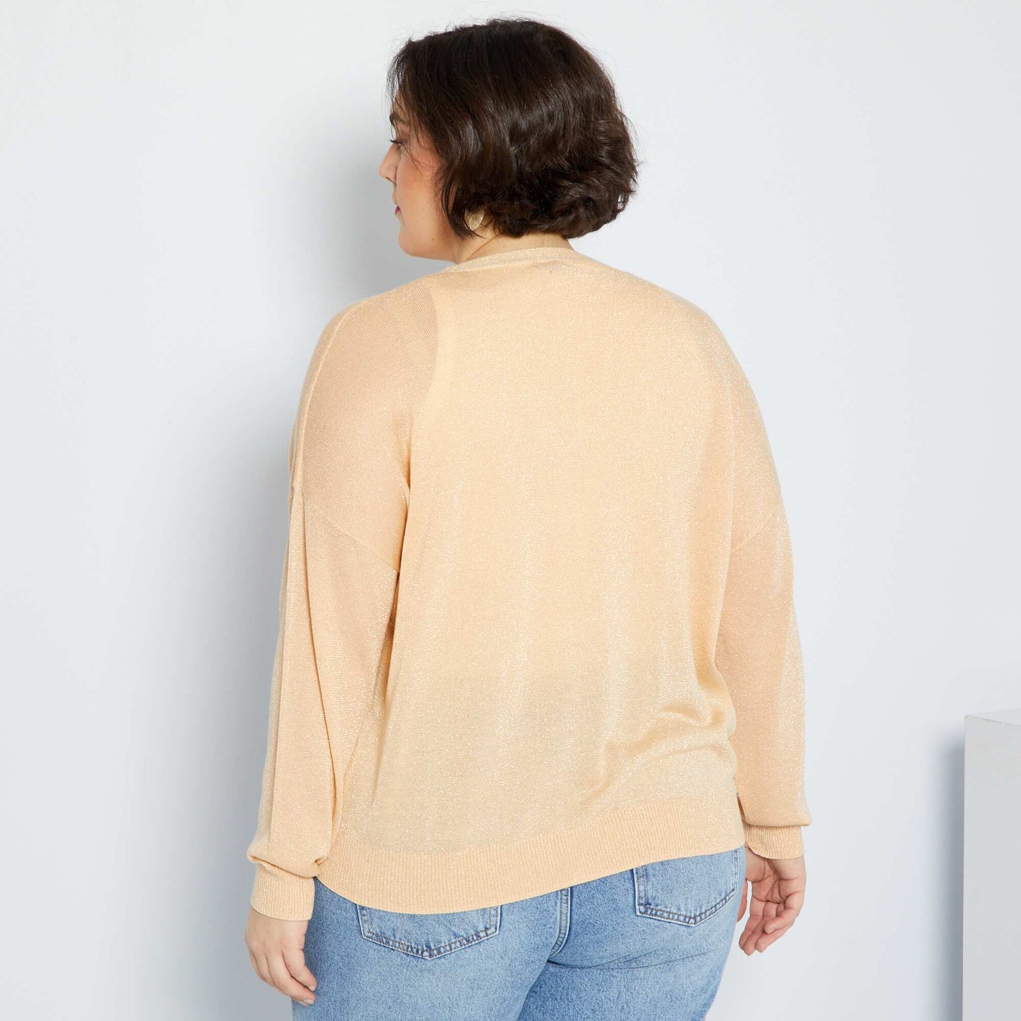 Cardigan pailleté Orange