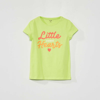 Tee-shirt imprimé fantaisie Vert