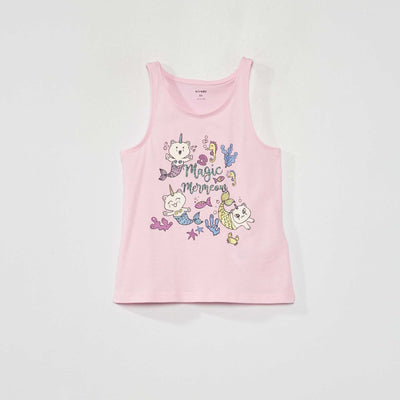 Débardeur imprimé Rose