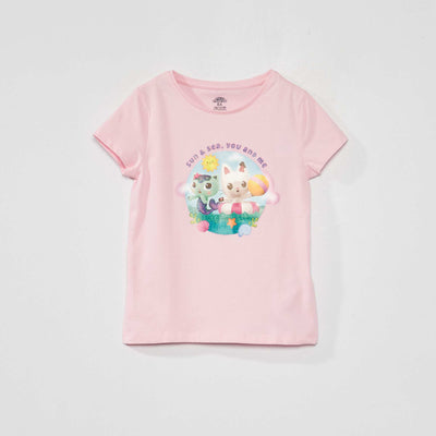T-shirt à manches courtes 'Gabby et la maison magique' Rose