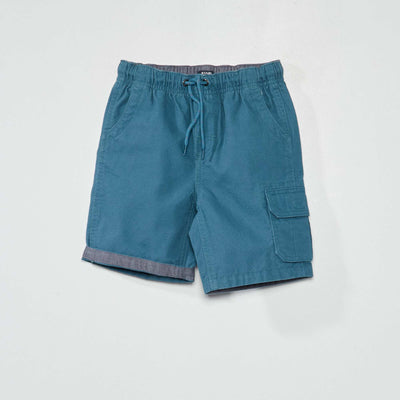 Bermuda droit en jean bleu sombre
