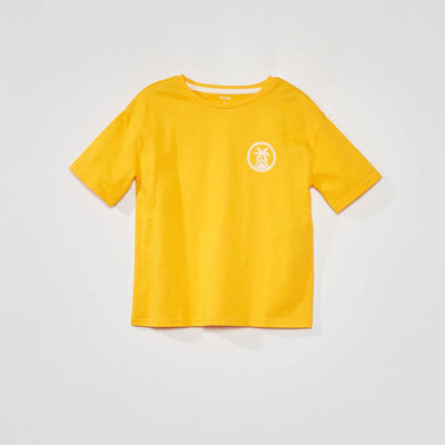 T-shirt à manches courtes Jaune