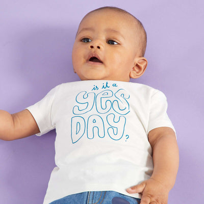 Tee-shirt basique à message Blanc