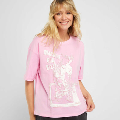 Tee-shirt imprimé 'Machine Gun Kelly' Rose