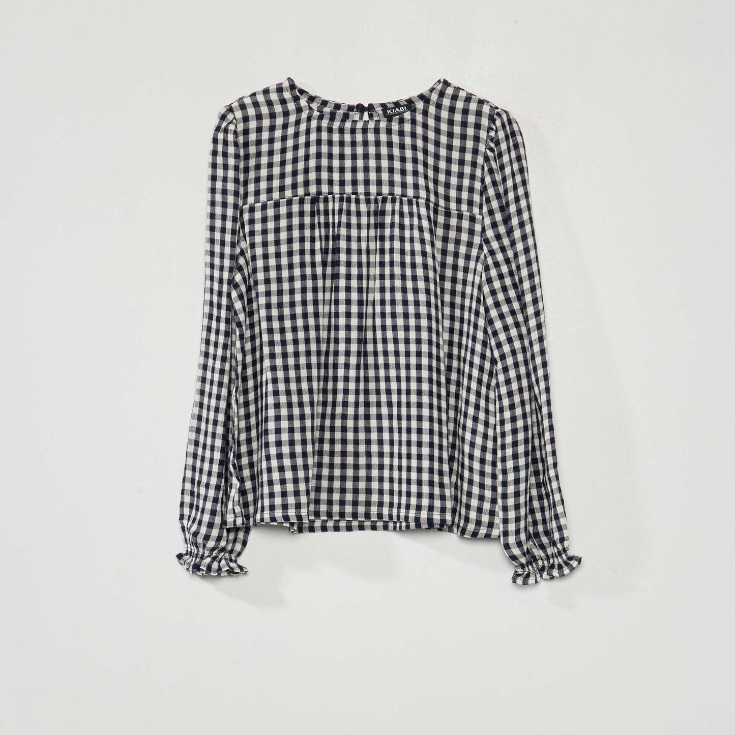 Blouse à manches longues avec imprimé Bleu foncé