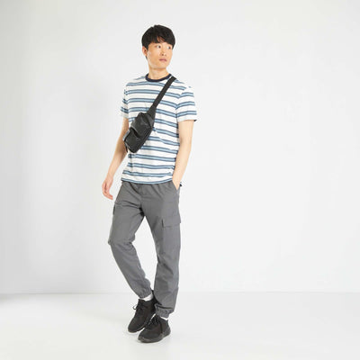 Pantalon droit avec poches cargos Gris