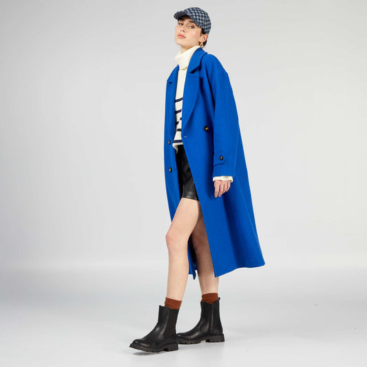 Manteau long Bleu