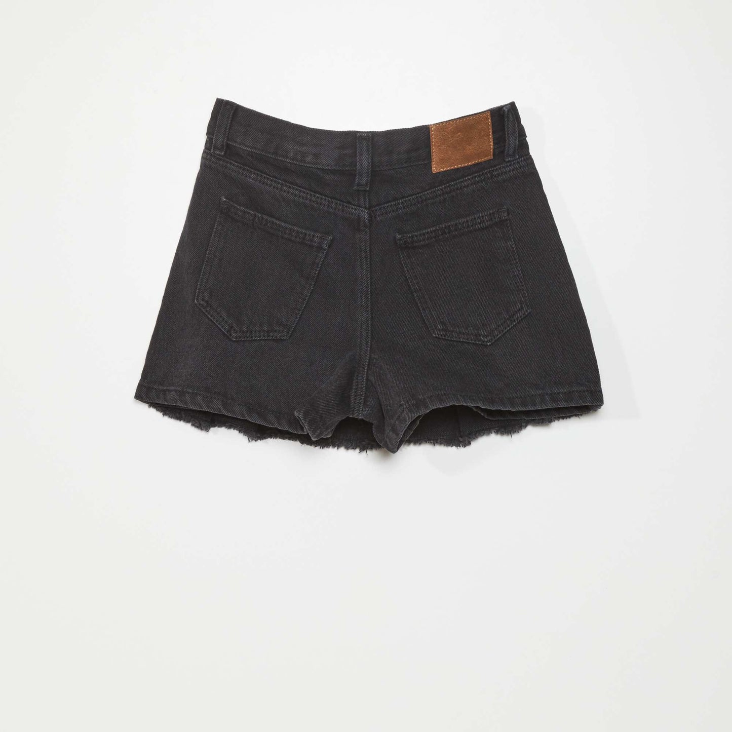 Jupe short en jean Noir