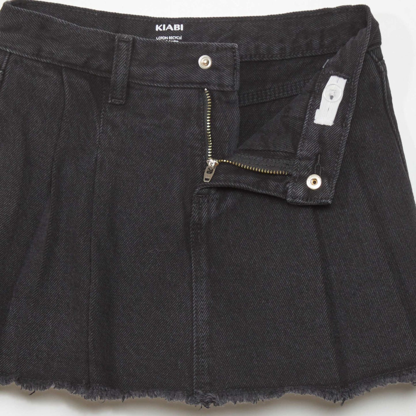 Jupe short en jean Noir