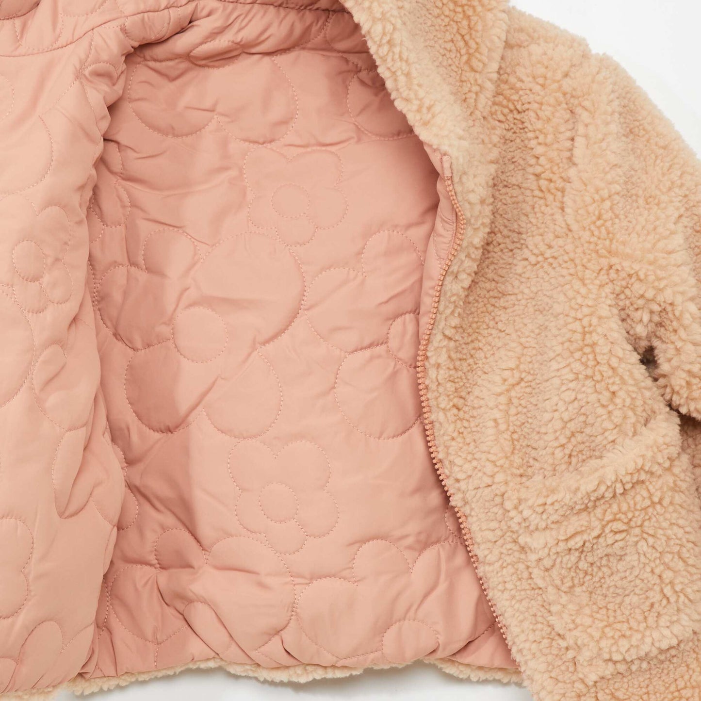 Blouson matelassé réversible Rose