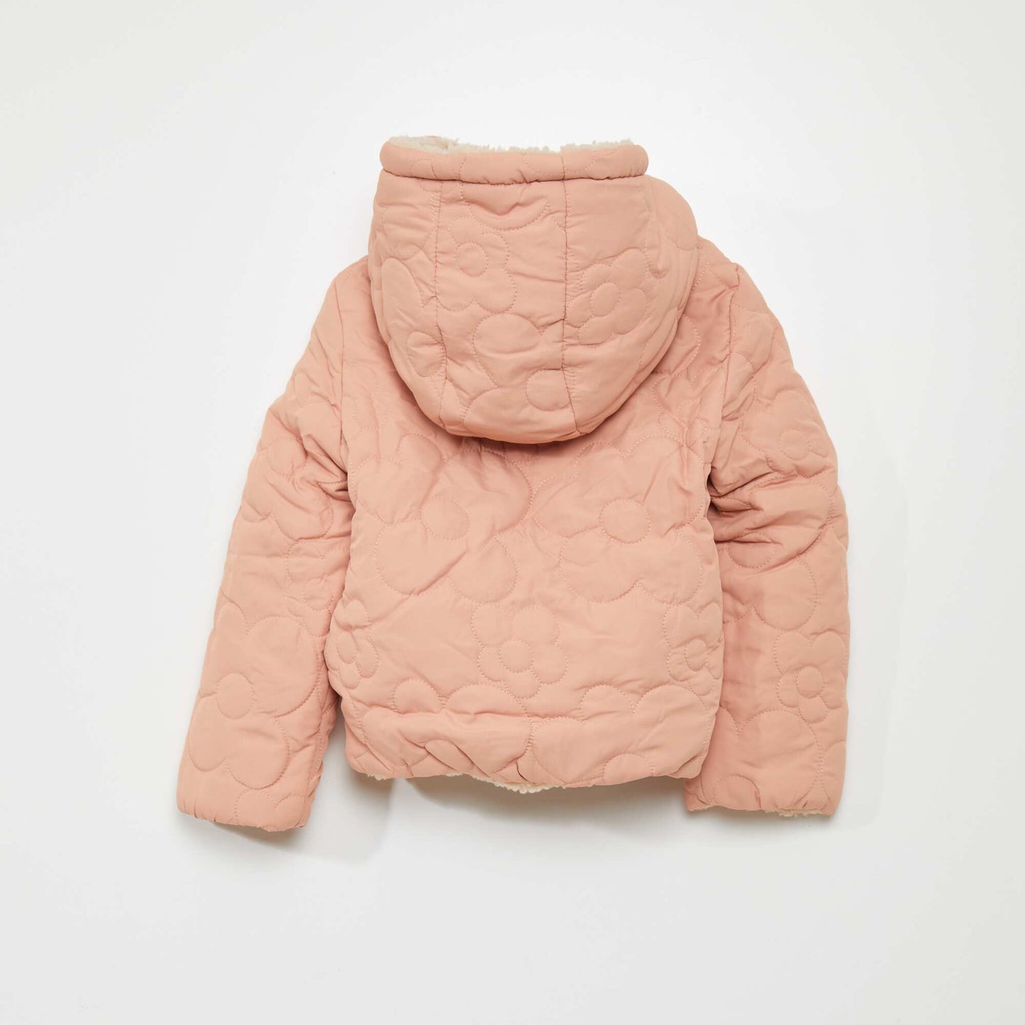 Blouson matelassé réversible Rose