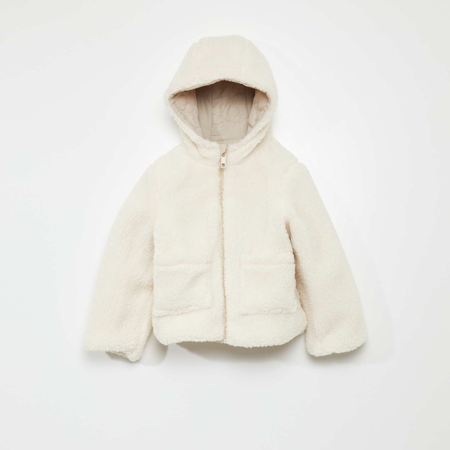 Blouson matelassé réversible Beige