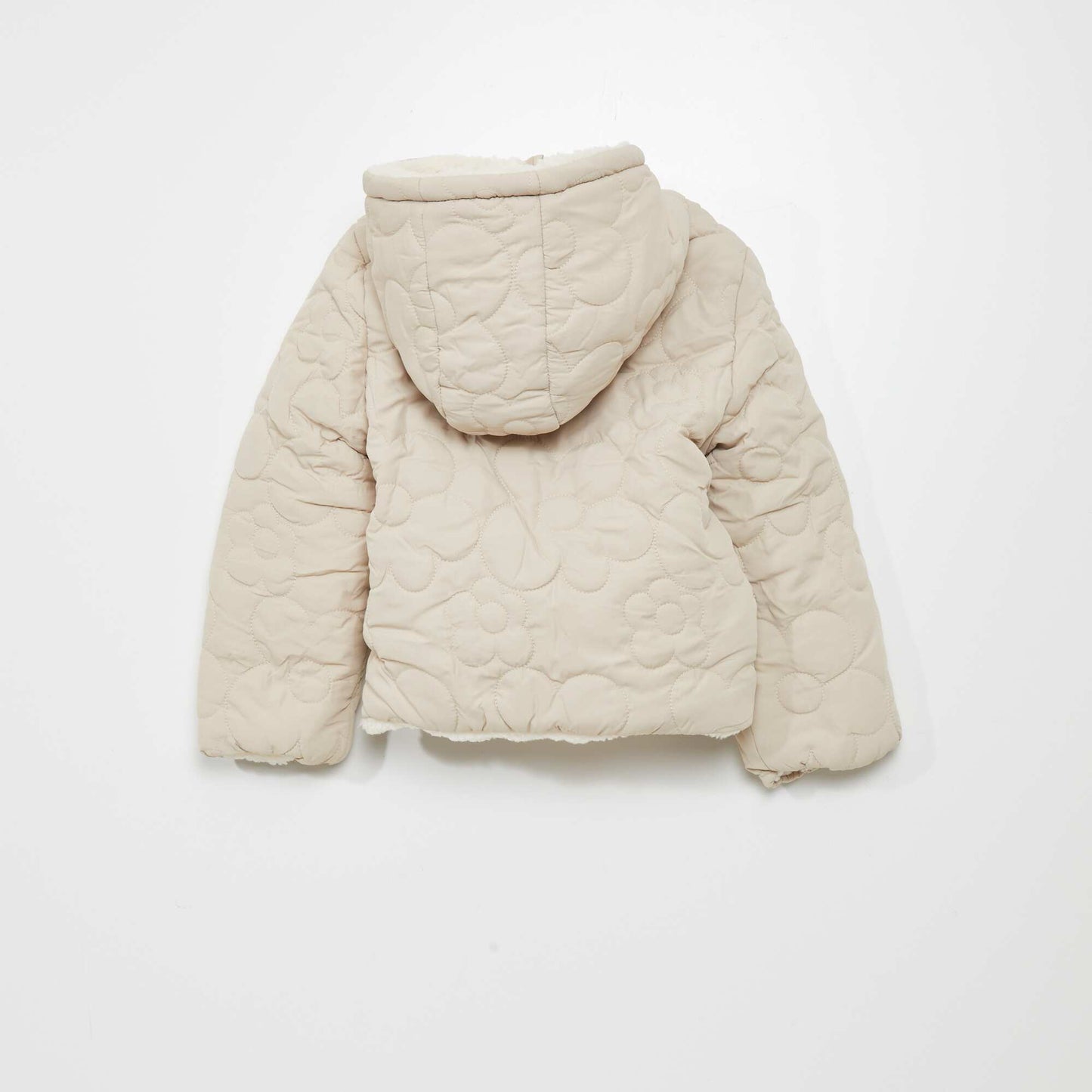 Blouson matelassé réversible Beige