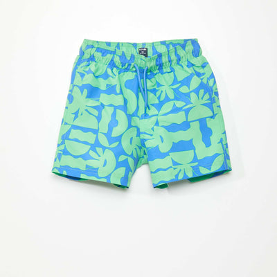 Short maillot de bain Bleu/vert