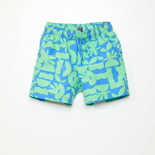 Short maillot de bain Bleu/vert