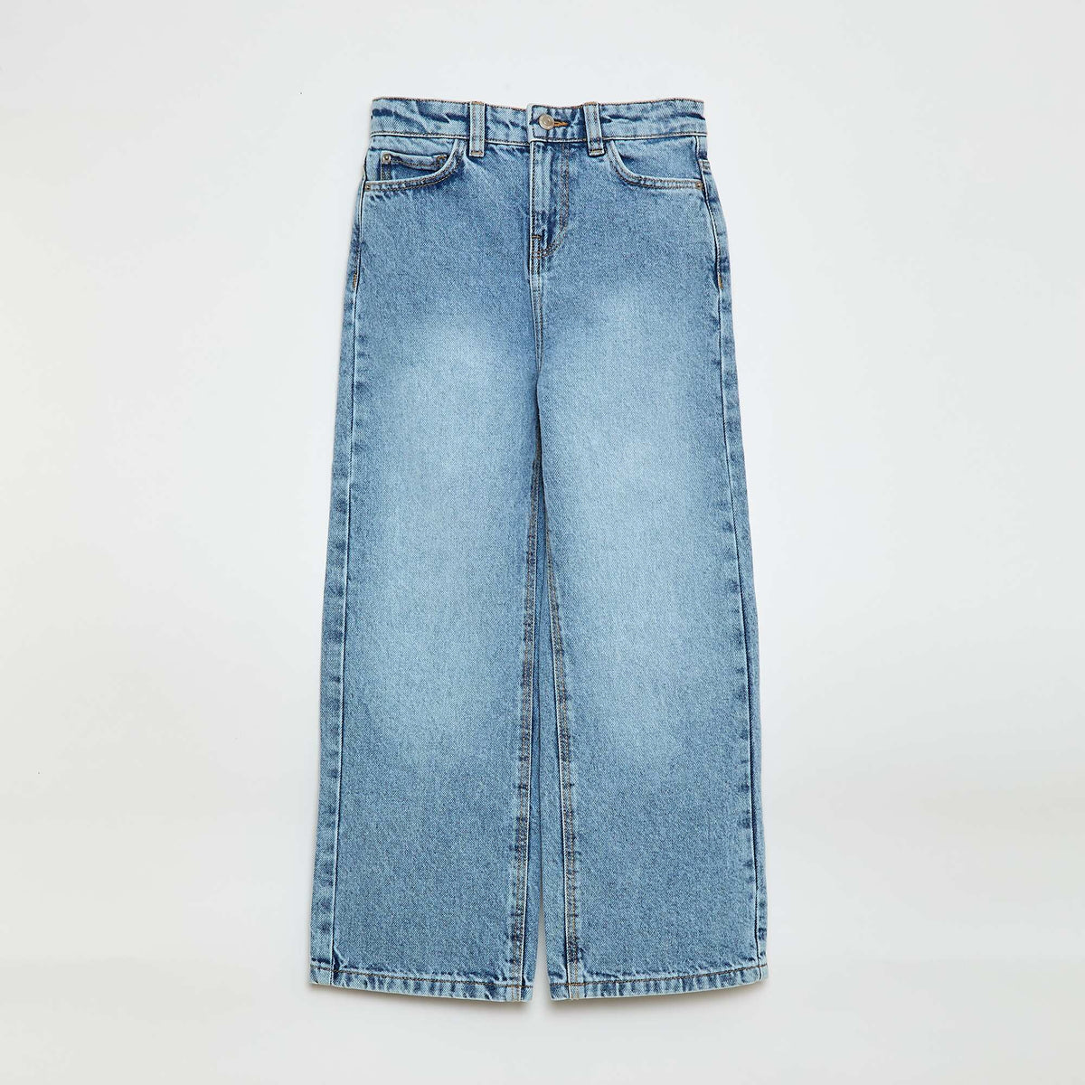 Pantalon wide leg BLEU