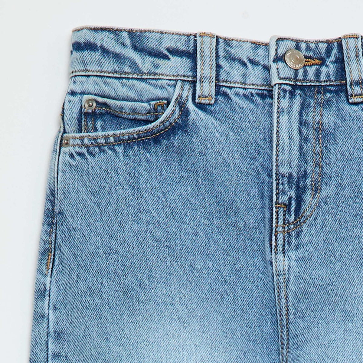 Pantalon wide leg BLEU