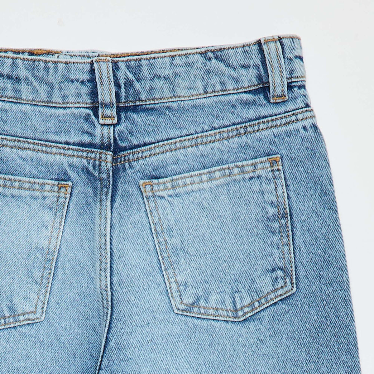 Pantalon wide leg BLEU