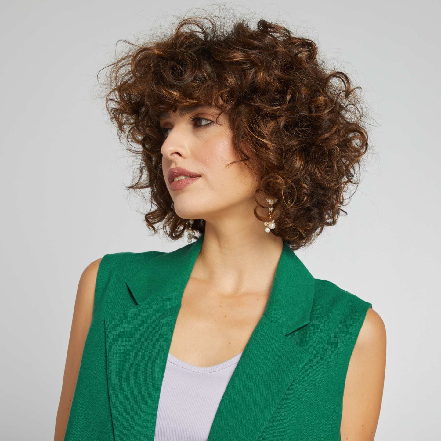 Veste de tailleur sans manches Vert