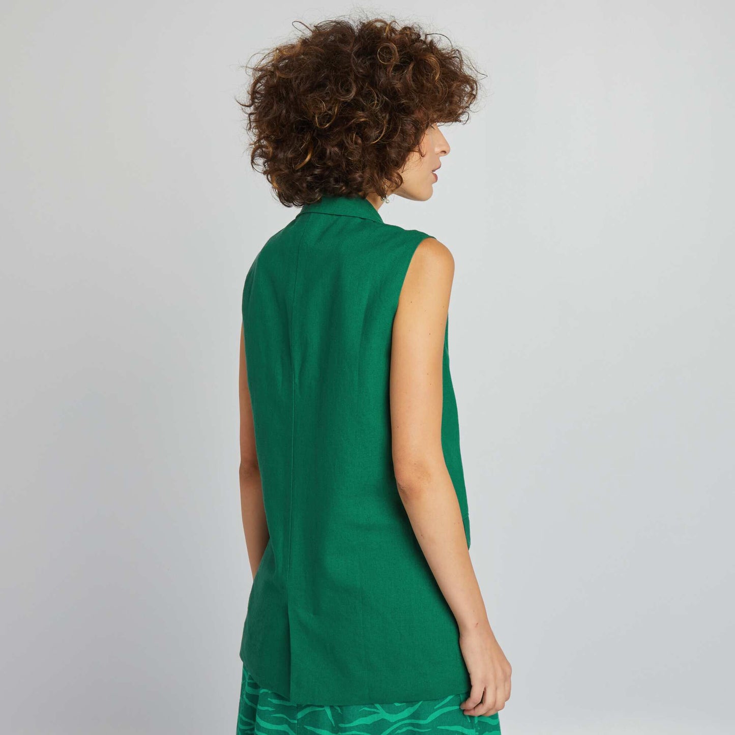 Veste de tailleur sans manches Vert