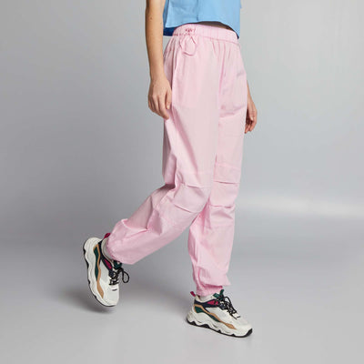 Pantalon léger et large Rose