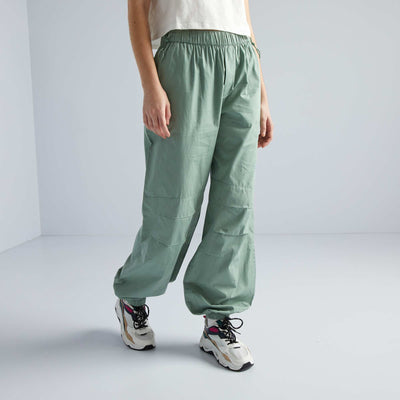 Pantalon léger et large Vert