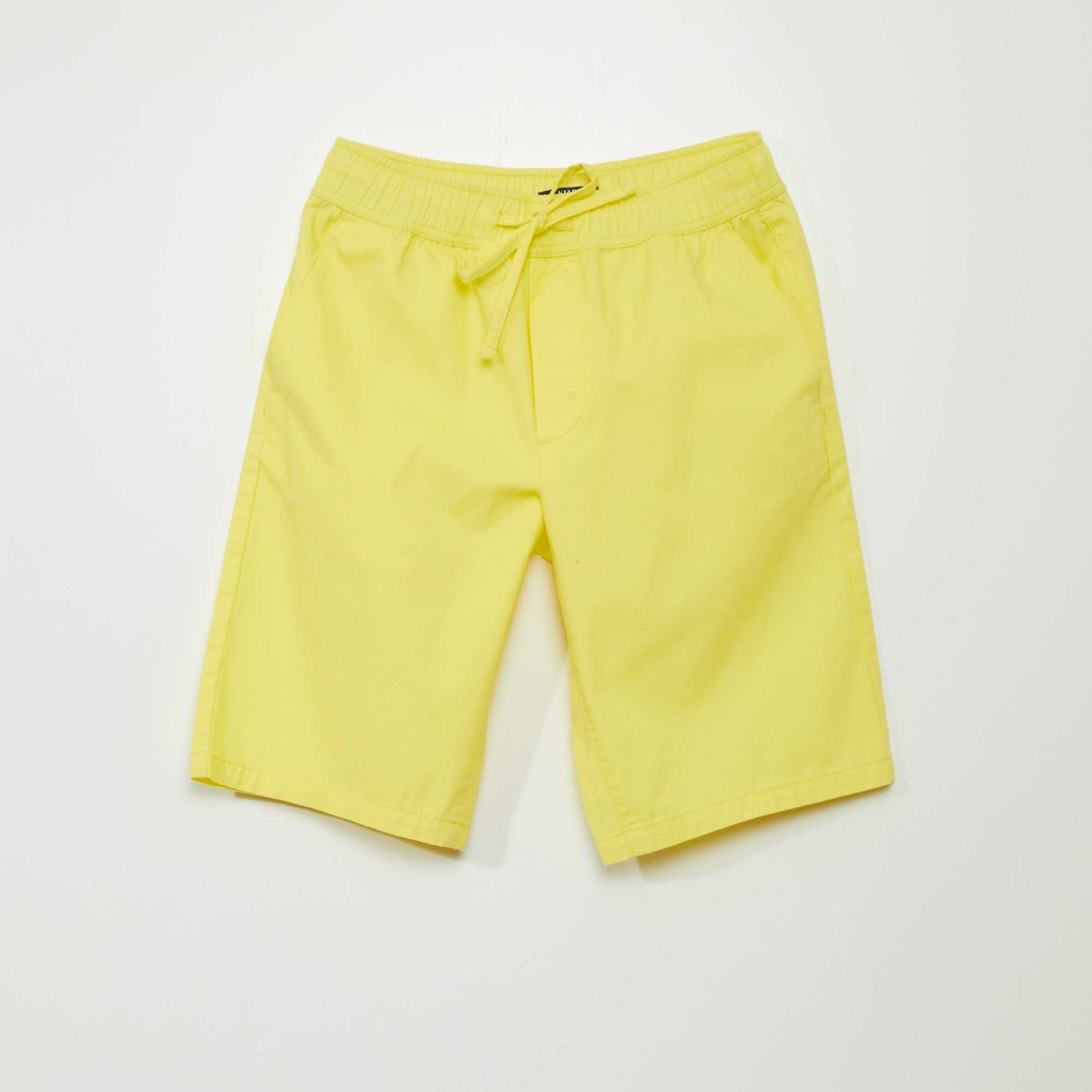 Bermuda en twill jaune