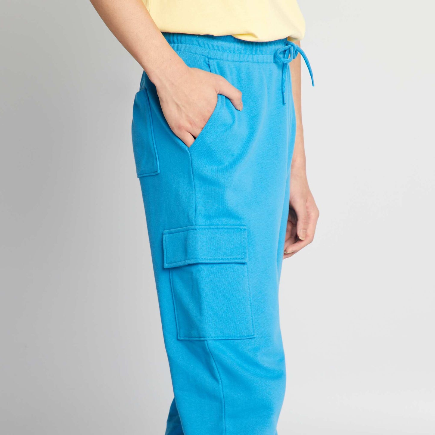 Pantalon de jogging style cargo Bleu