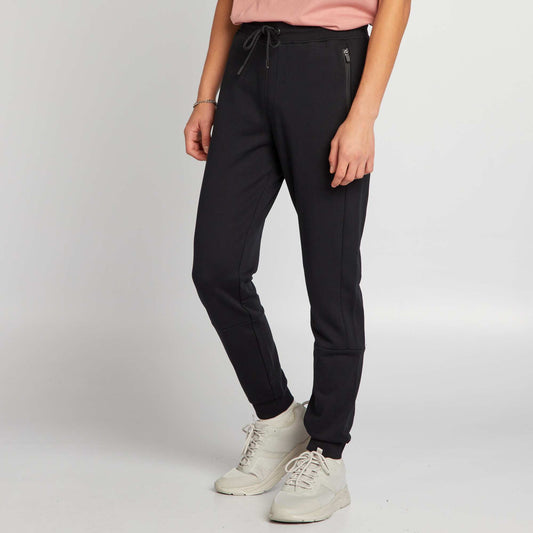 Pantalon de jogging à détails contrastés noir