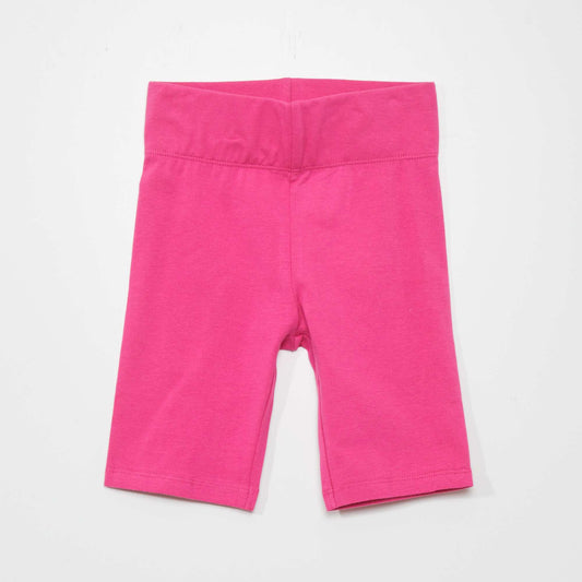 Short cycliste en coton stretch Rose