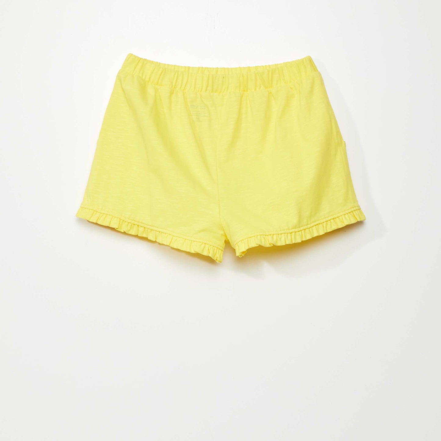 Short à volants jaune