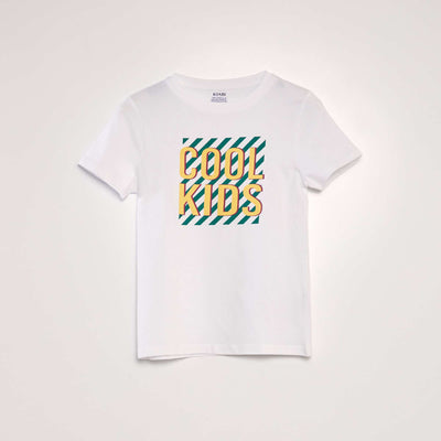 T-shirt imprimé en coton Blanc