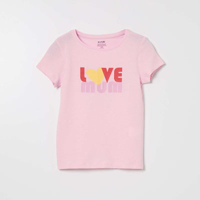 T-shirt imprimé manches courtes Rose