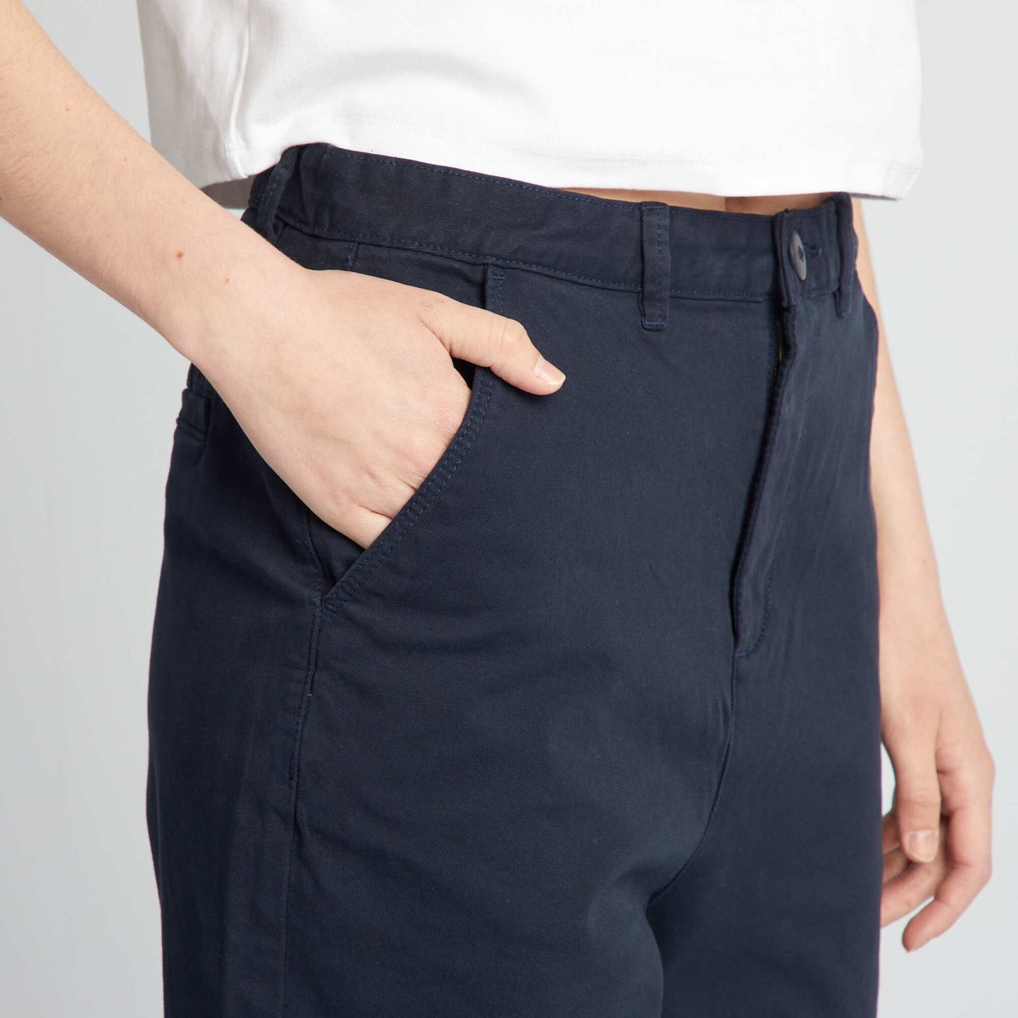 Pantalon chino Bleu